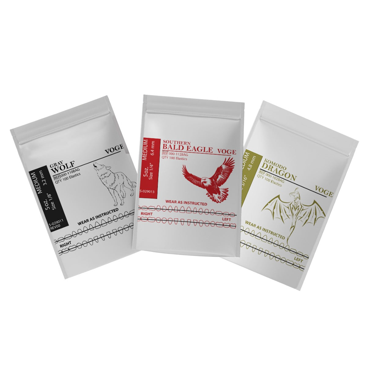 Elastic orthodontic bands